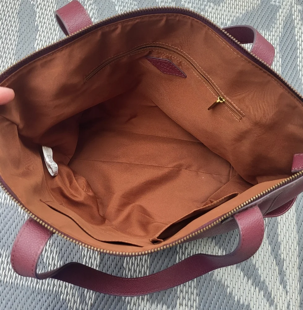 Fossil Mimi Large Leather Tote Bag - Picture 12 of 16